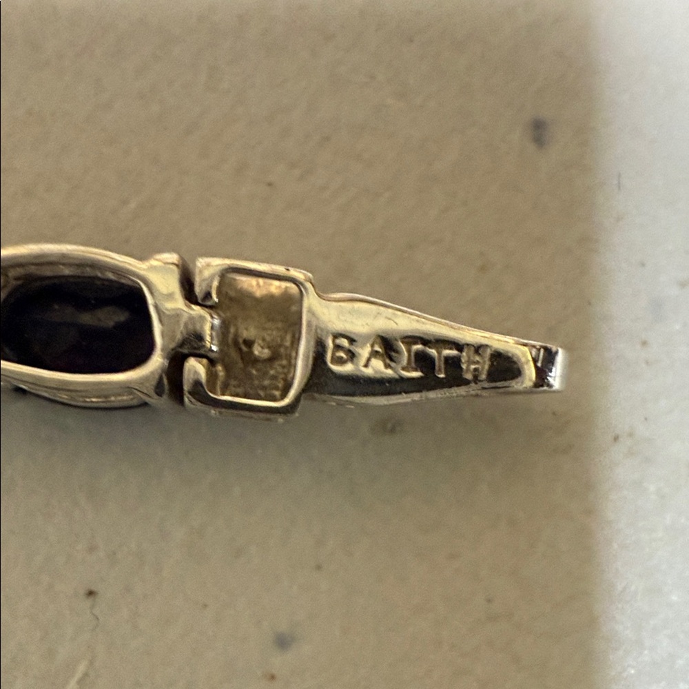 Baith Sapphire And Diamond Tennis Bracelet 7 1/2” - Picture 3 of 4